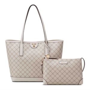 Nine West Cream Tote Bag Set